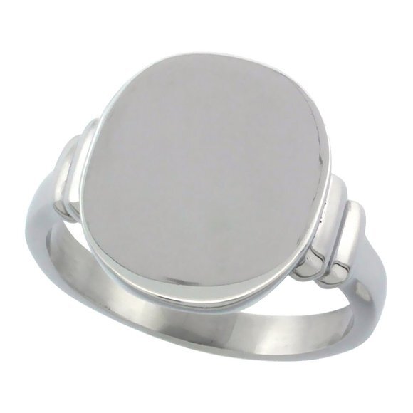 Surgical Stainless Steel Medium Signet Ring